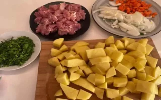 Тушеная картошка с курицей в афганском казане – рецепт на плите