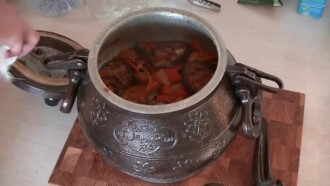 Картошка с овощами в афганском казане – рецепт без мяса