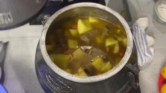 Картошка в афганском казане с мясом на плите –лучший рецепт
